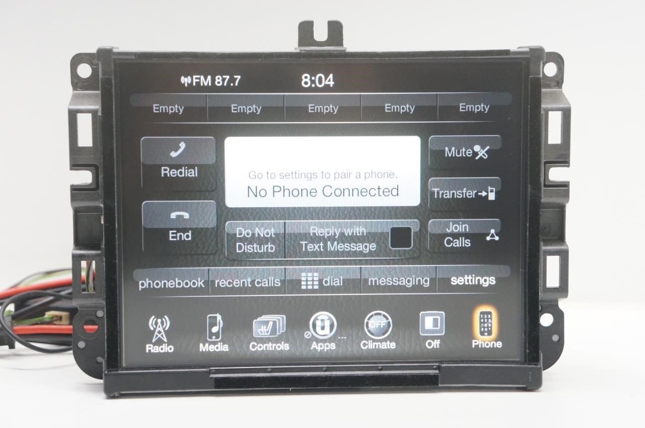 2015 Jeep Cherokee Radio Receiver Uconnect w 8.4 Display 68238621AG *ReaD*AS-IS*