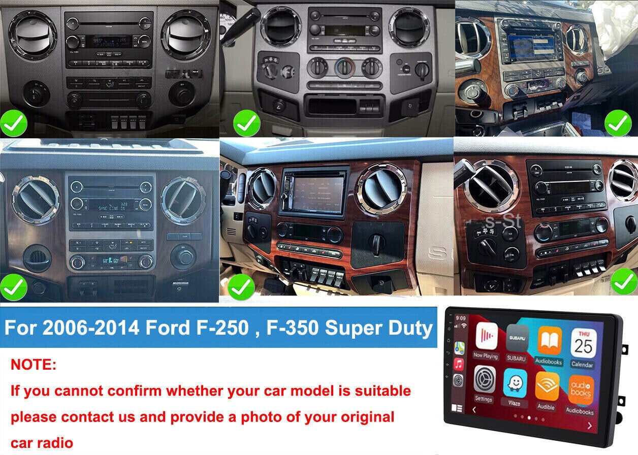 For 2005-14 Ford F-250 F-350 Super Duty CarPlay Android13 Radio 10″ GPS Headunit