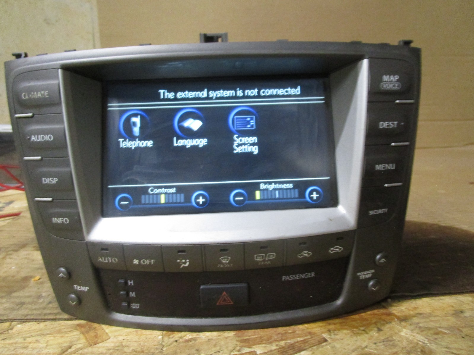 06 07 08 Lexus IS250 Radio Stereo Navigation Screen Display 86111-53050