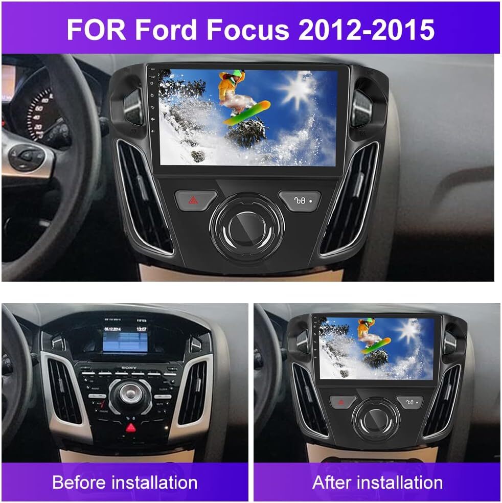 Android13 Car Stereo Head Unit For Ford Focus 2012-2018 GPS CarPlay RDS 6G+128GB