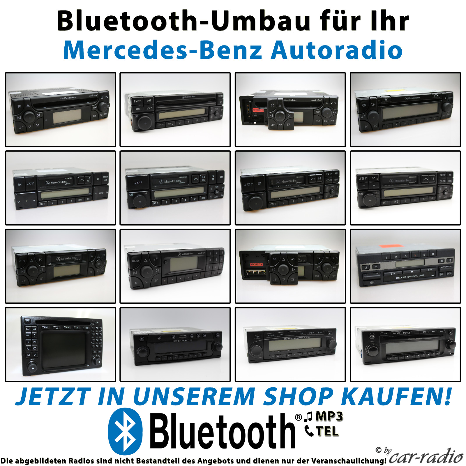 Genuine Mercedes Audio 10 CD MF2199 CD-R Alpine Becker Car Stereo 1-DIN 12V OEM