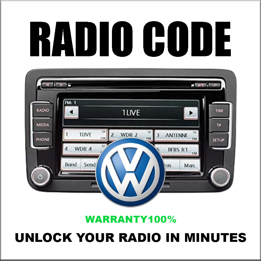 VW Radio Unlock Code – RNS510 RCD210 SAFE Removal