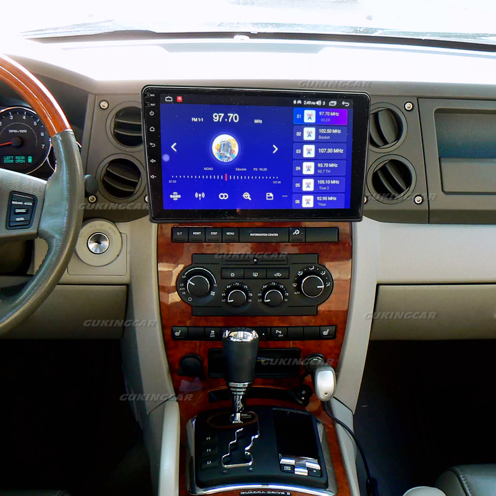 64G FOR 2006-2007 Jeep CommandeR Android13 CarPlay Car Stereo Radio GPS Navi