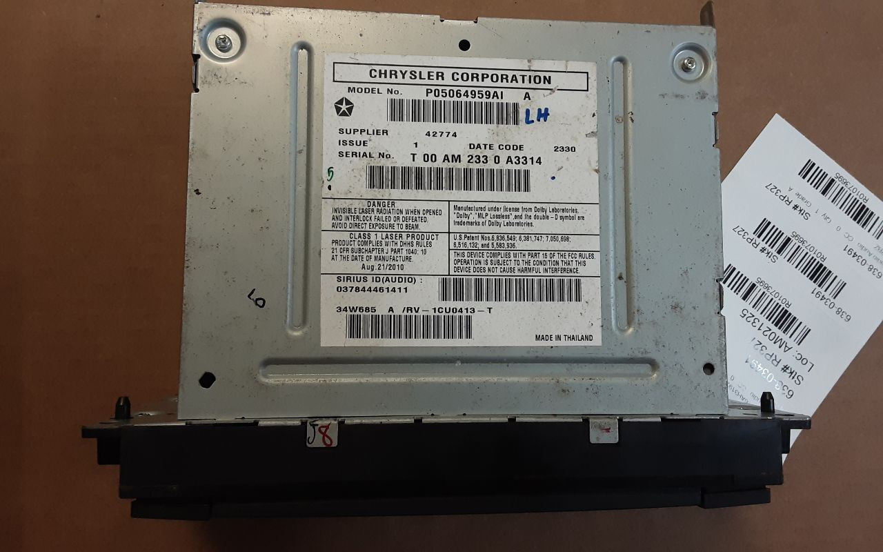Audio Equipment Radio Display And Receiver Radio ID Ren Fits 10 300 1073695