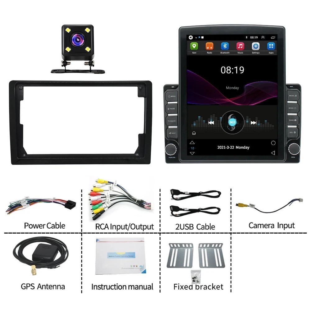 For Chevrolet Corvette 2005-2013 Car Radio Stereo GPS Navi BT Carplay Android 15
