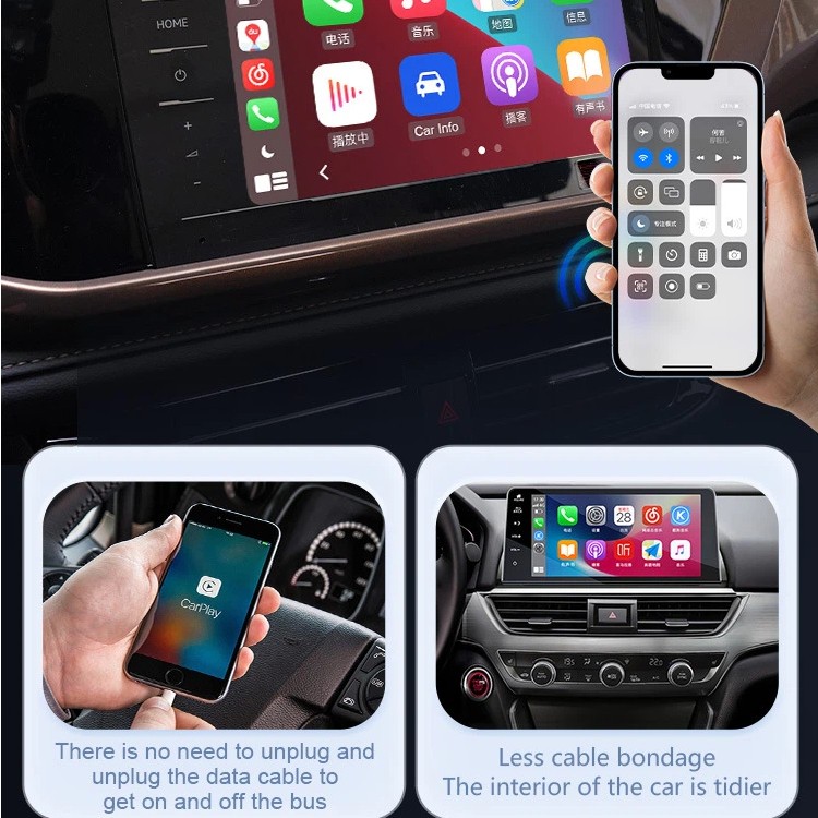 Mini Wireless CarPlay Adapter For Android Auto &Apple USB Car Dongle Connect Box