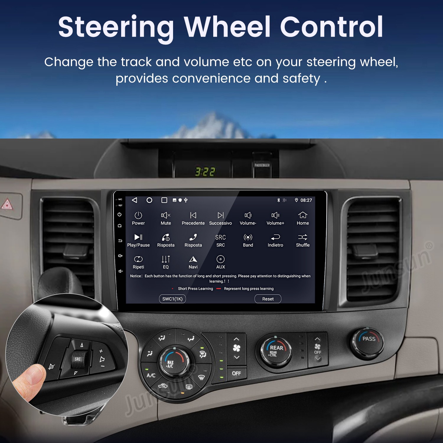 Car Stereo Radio GPS Navi For Toyota Sienna 2011-2014 6+128GB Carplay Android 15