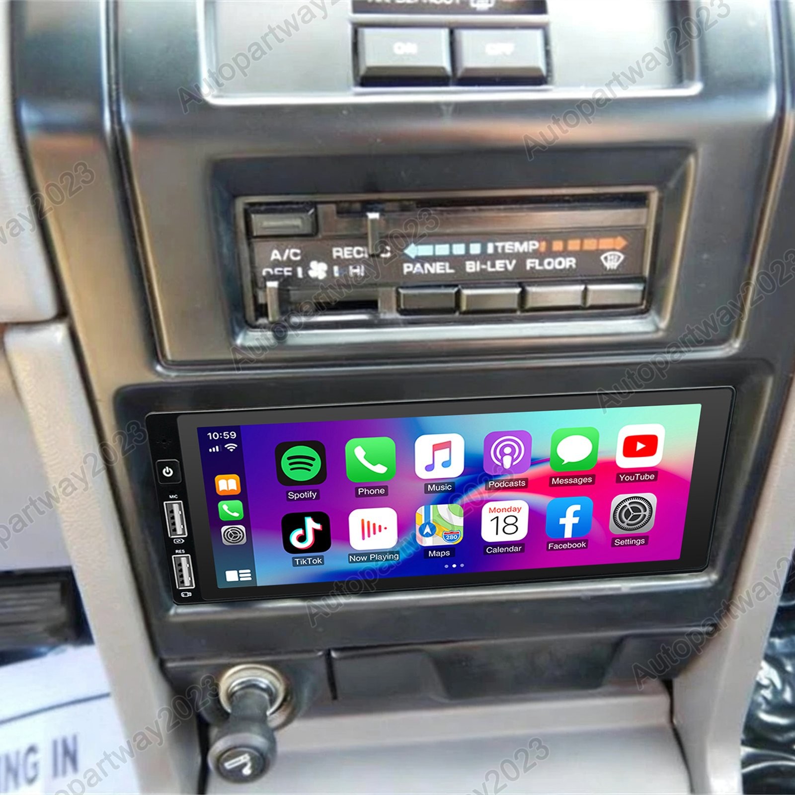 For Dodge Shadow 1987-1995 Android Auto CarPlay Car Radio Stereo GPS Navi 2+32G