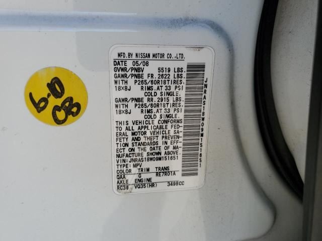 Audio Equipment Radio Receiver 6 Disc CD Fits 09 INFINITI FX SERIES 309276