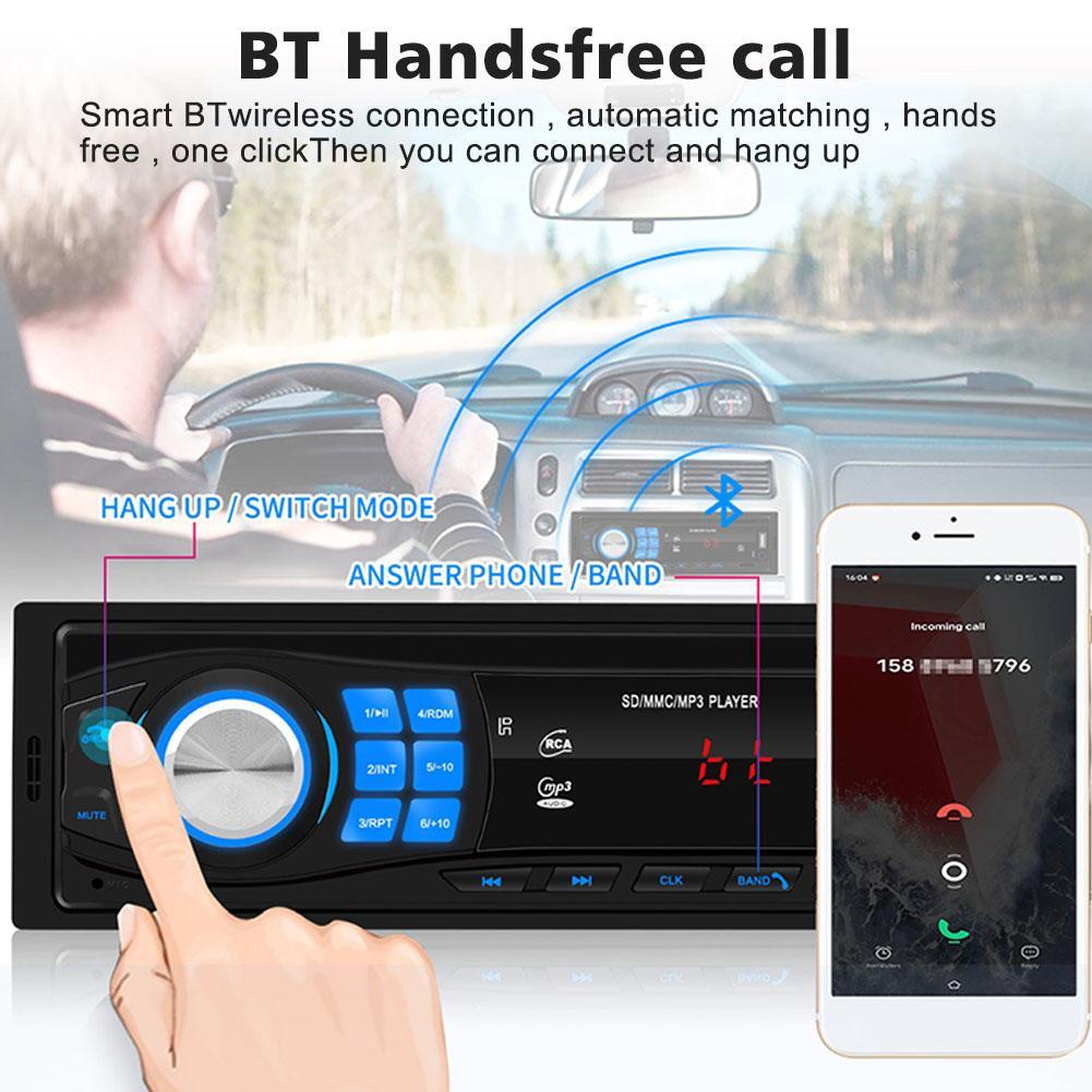Car Radio In Dash 1 Din MP3 Player FM Audio Stereo USB SD AUX Input ISO Port K0