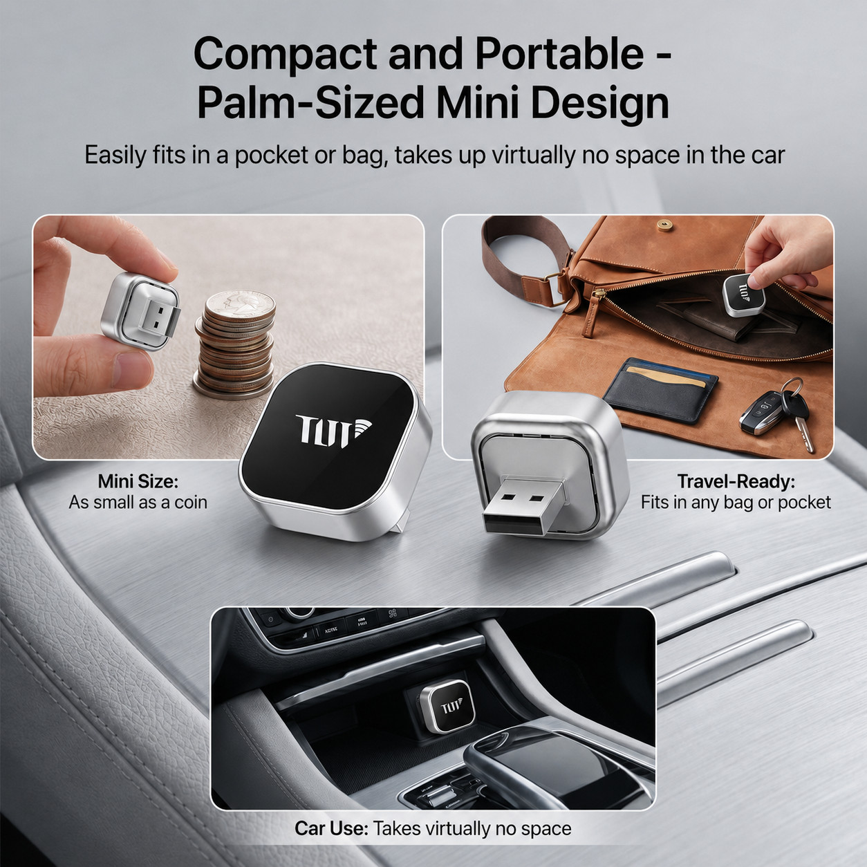 2 in 1 Car Android Auto Wireless Adapter & Wireless CarPlay Adapter Plug & Play