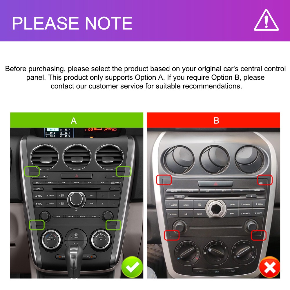 32G Apple CarPlay Car Stereo For Mazda CX-7 2007-2014 Android 13 GPS wifi Radio