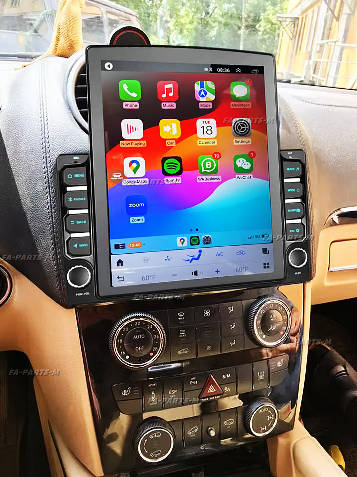 CarPlay Android 13 For Mercedes-Benz ML350 GL450 2007-2011 Car Radio Stereo 9.7″