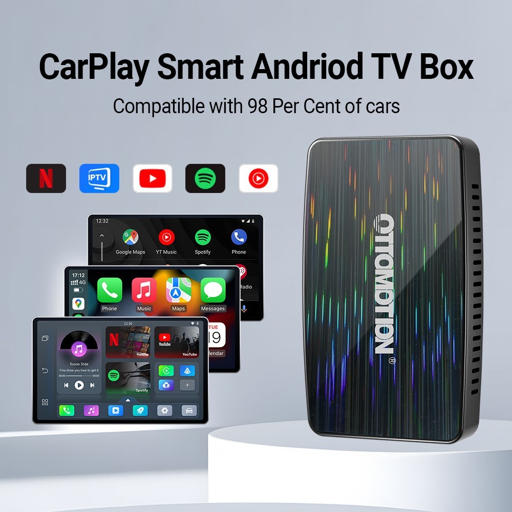 OTTO Multimedia Player AIBox Wireless Carplay & Android Auto YouTube & Netflix