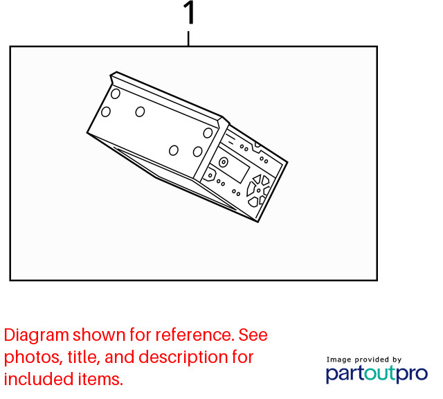 20 HONDA CR-V EX RADIO AUDIO RECEIVER OEM US MARKET