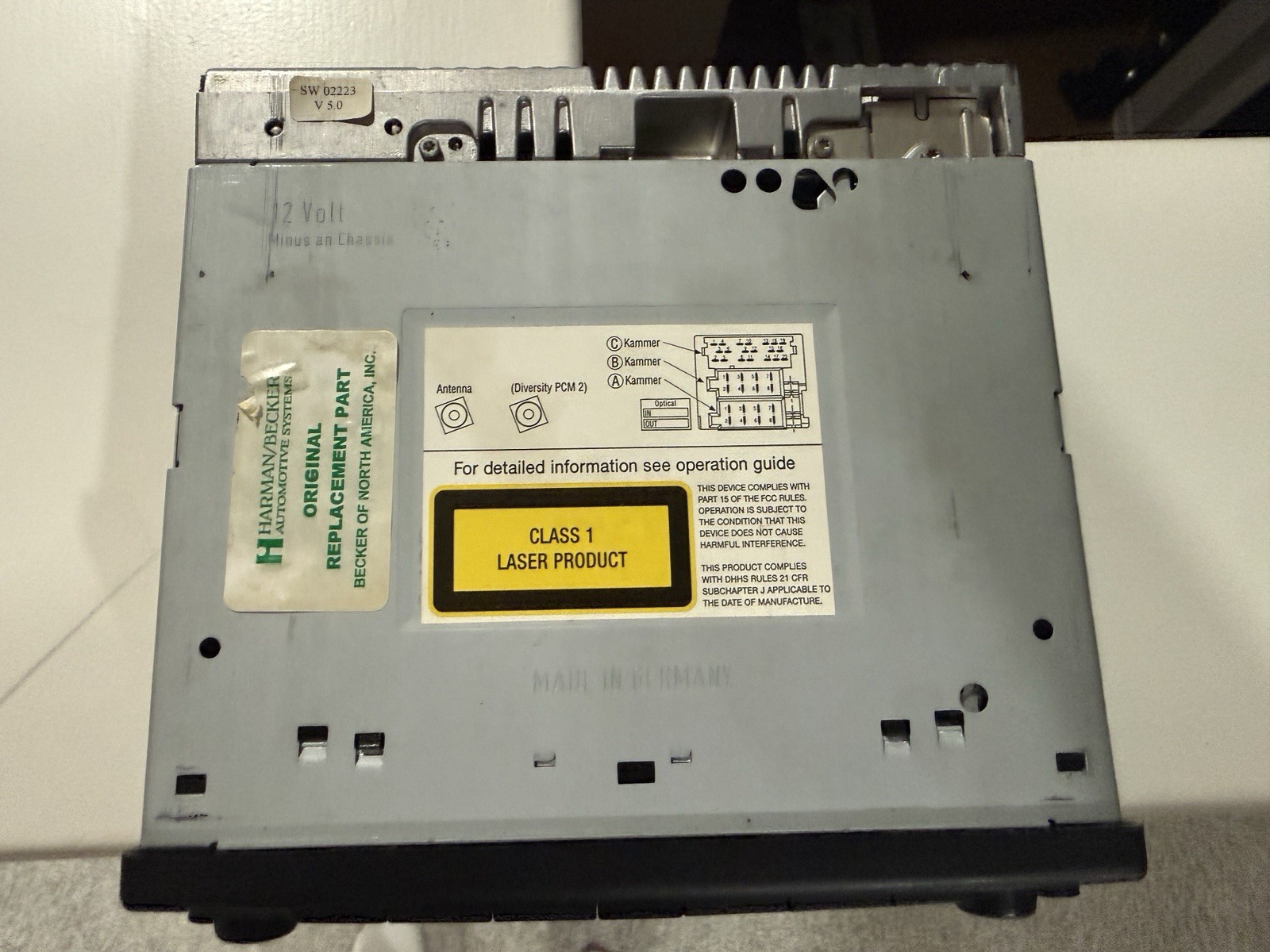 Porsche CDR-23 OEM Radio Stereo 911 996 Boxster 986 Becker Factory CD Player