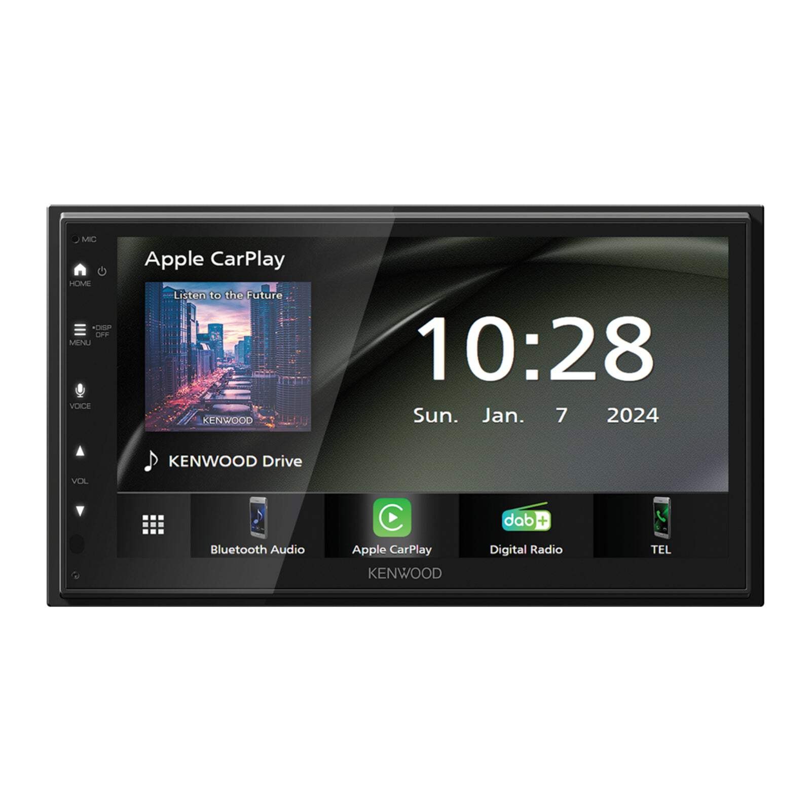 Kenwood DMX6523DABS Apple CarPlay Android DAB Bluetooth Double Din Car Stereo
