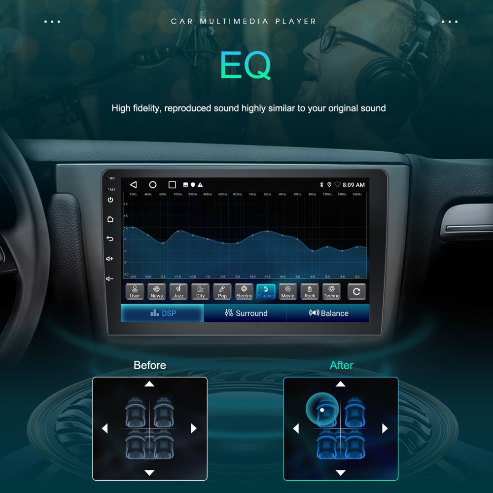 Apple Carplay For Toyota Camry 2006-2011 Android 15 Car Sterreo Radio Fit JBL