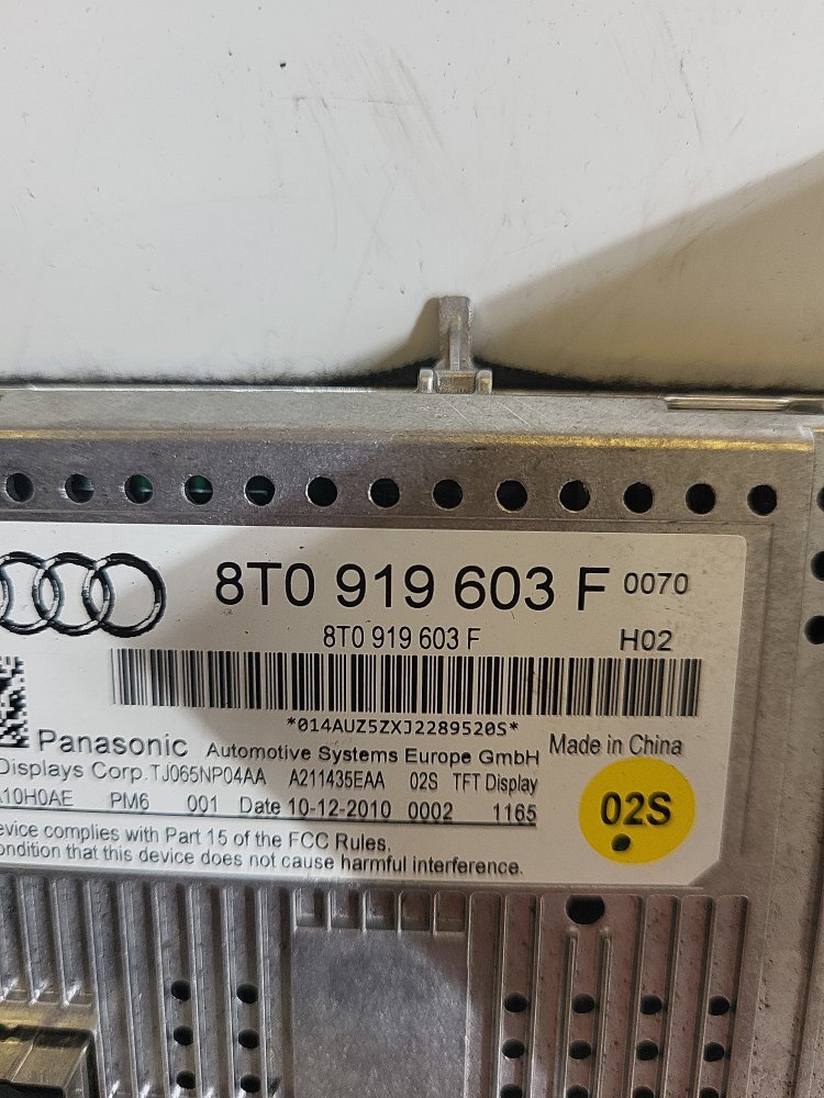AUDI A5 Tdi Coupe 2 Door 2011 DIGITAL DISPLAY UNIT 8k0863244 K56