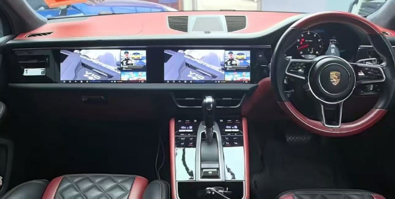 PORSCHE MACAN 2010-17 DUAL SCREEN CO-PILOT 12.3″ NAVI ANDROID 14.0 CARPLAY RHD