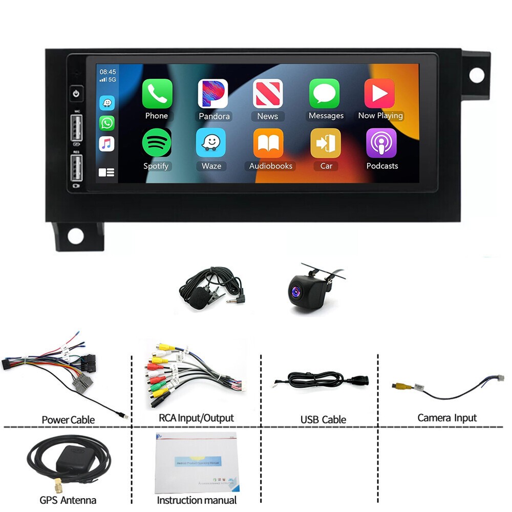 For 1987-1996 Dodge Dakota Carplay Car Stereo Radio Android 15 GPS Navi WIFI AHD