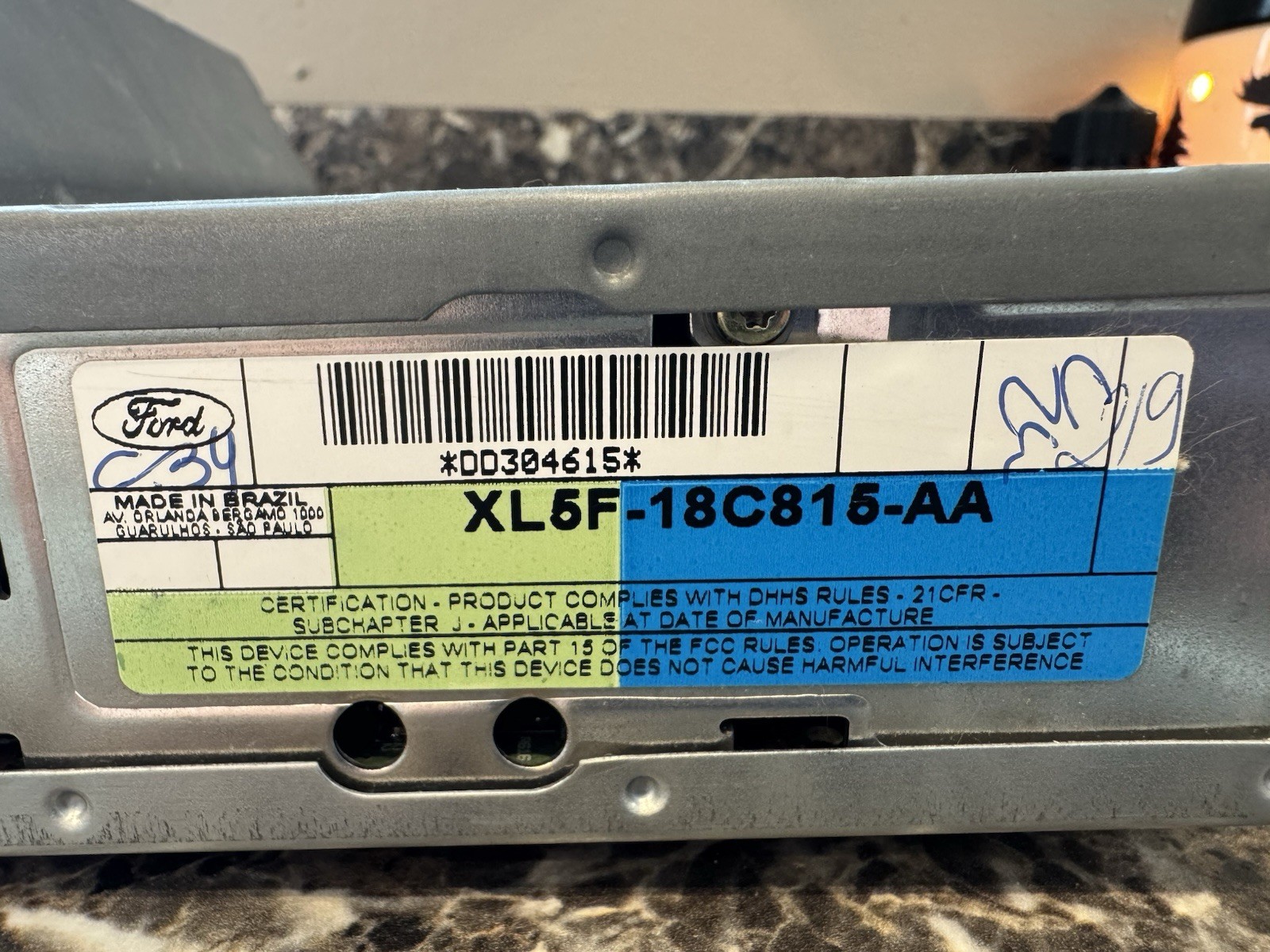 Not Tested- 1998-2000 Ford Ranger AM/FM CD OEM Radio Audio XL5F-18C815-AA