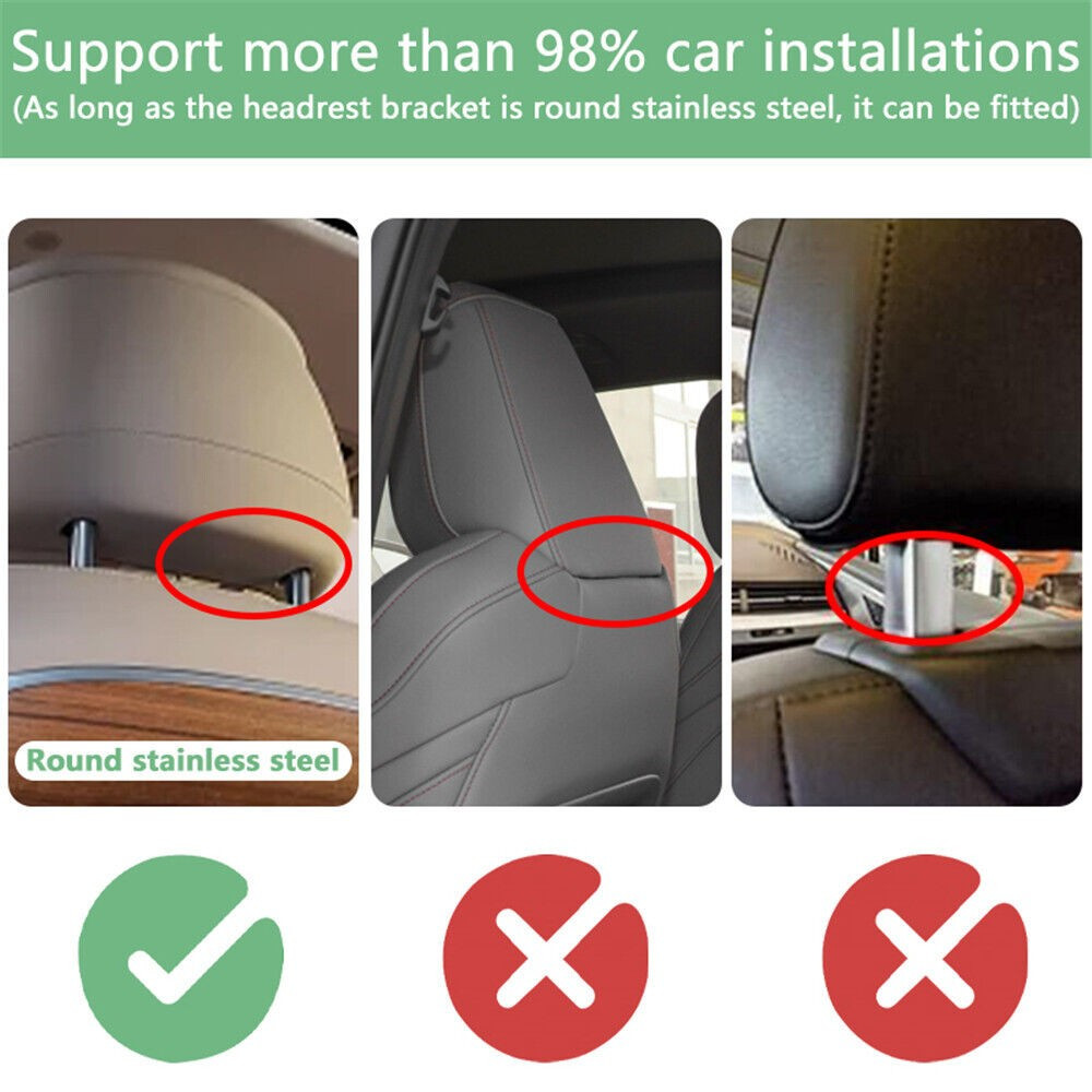 2PCS Android 11 Car Rear Headrest Monitor Player 13.3in Touch Screen 4+64G WIFI