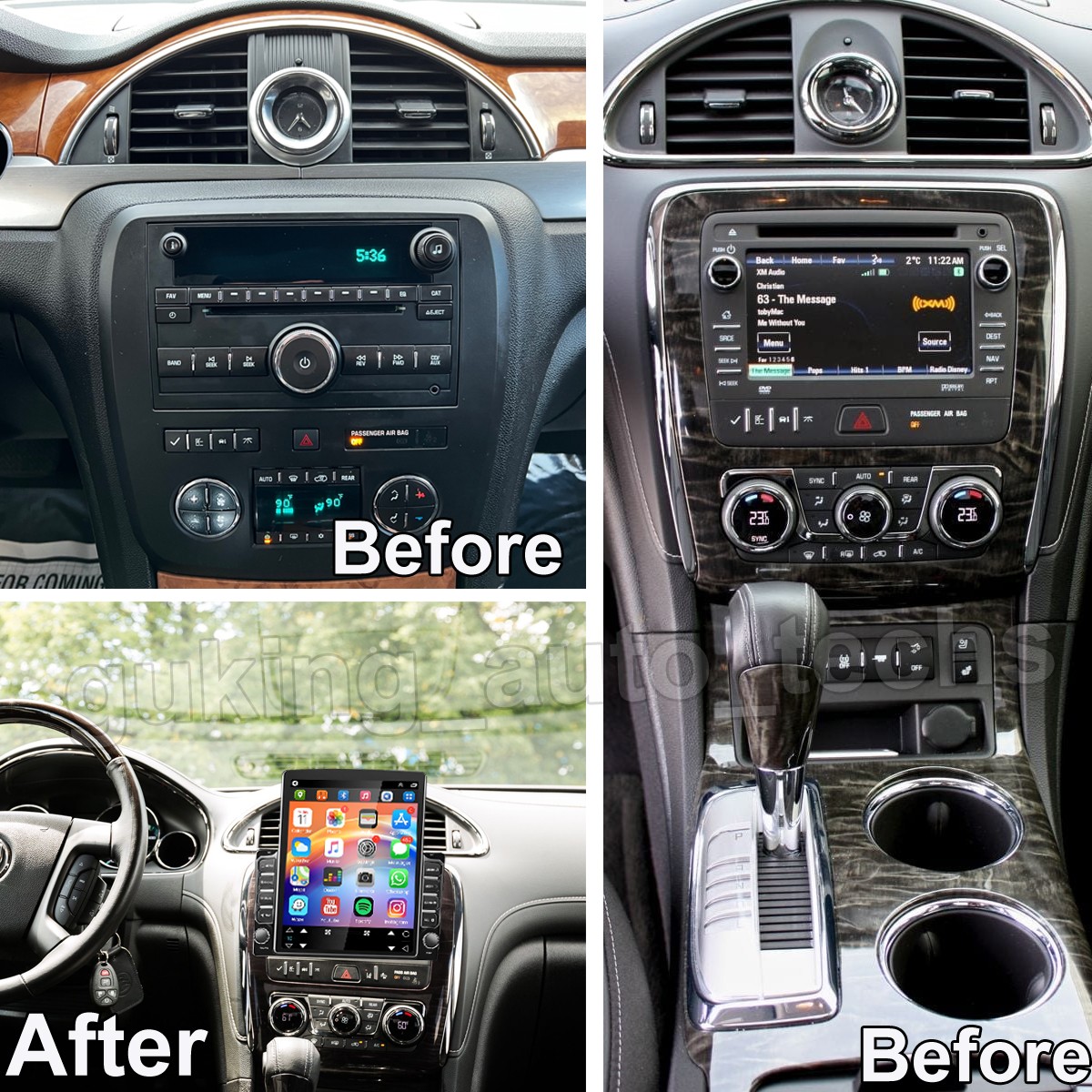 For Buick Enclave 2008-2017 Android 15 Carplay Car Stereo Radio GPS NAVI