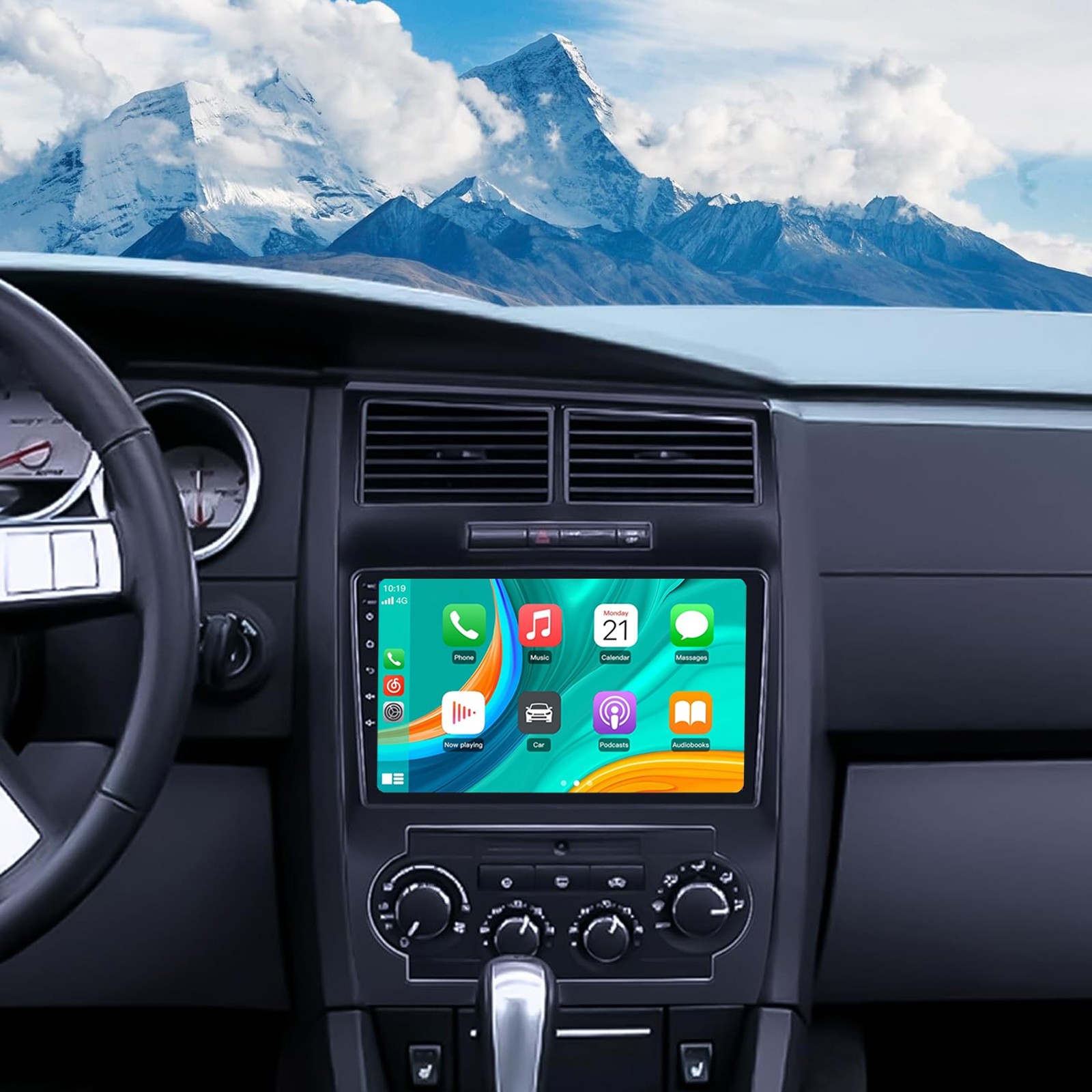 4+64G For Dodge Charger 2006-2007 Android15 CarPlay Car Stereo Radio GPS WIFI