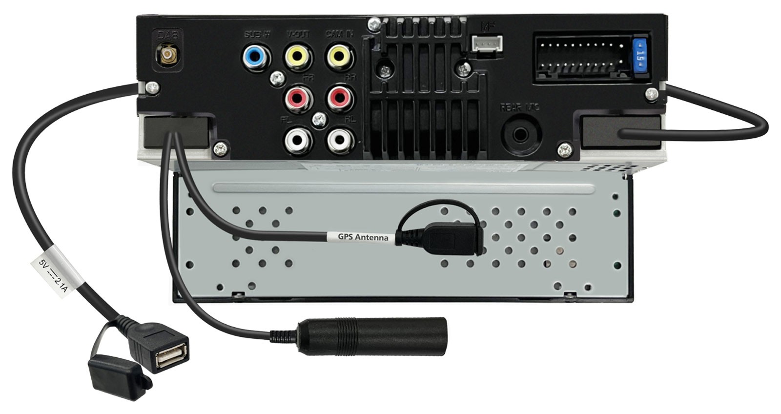 JVC Bluetooth 2DIN MP3 DAB USB Car Stereo for Smart ForTwo 2010-2015 ISO