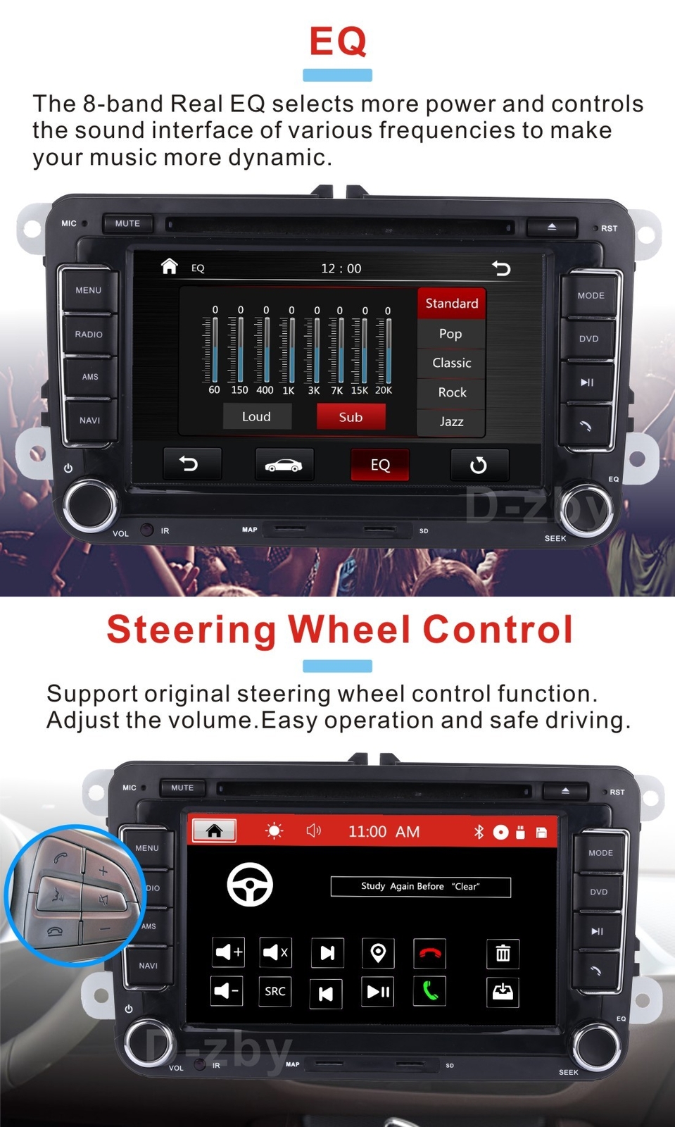 DAB+ 7″ Car Stereo GPS Sat Nav CD DVD RDS BT For 2DIN VW GOLF 5 6 Passat Touran Polo