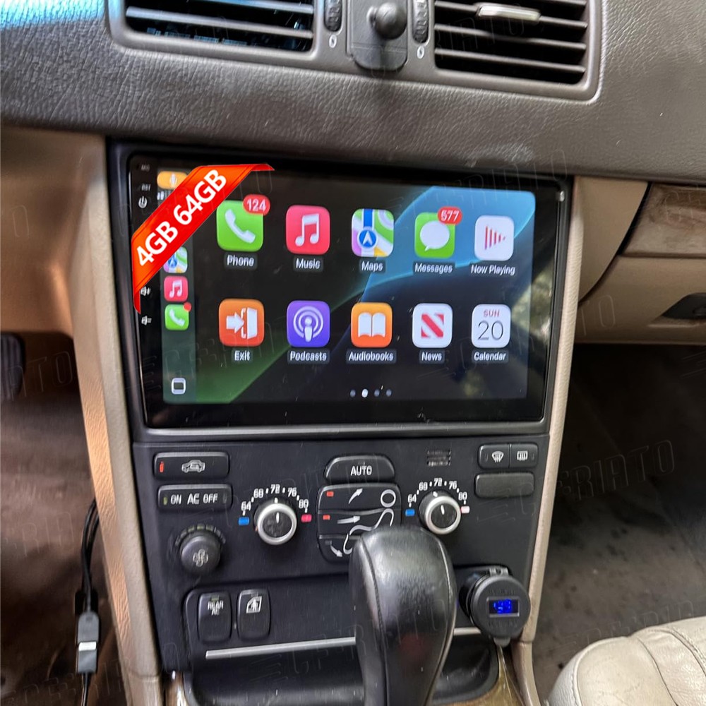4+64GB For Volvo XC90 2002-2014 Android 15.0 Apple Carplay Car Radio Navi Stereo