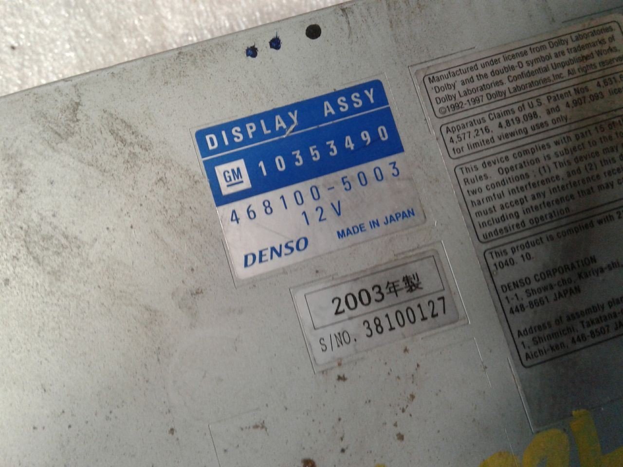 Audio Equipment Radio Am-fm-stereo-cassette-cd Player Fits 04-09 XLR 1005778