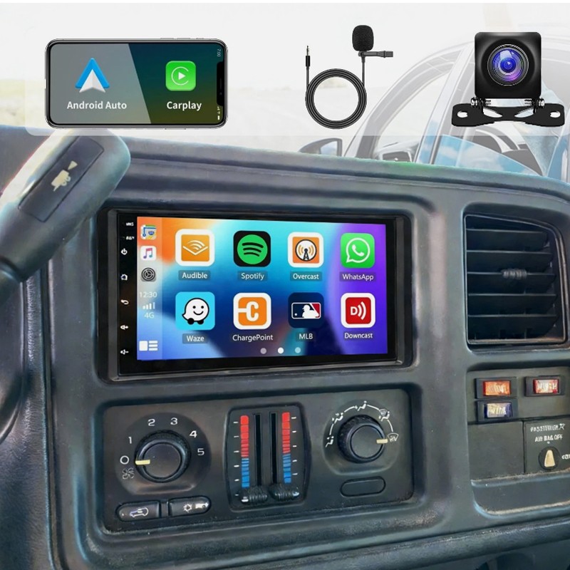 For 2003-2006 Chevrolet Silverado Tahoe Android 13 CarPlay Car Radio Stereo GPS
