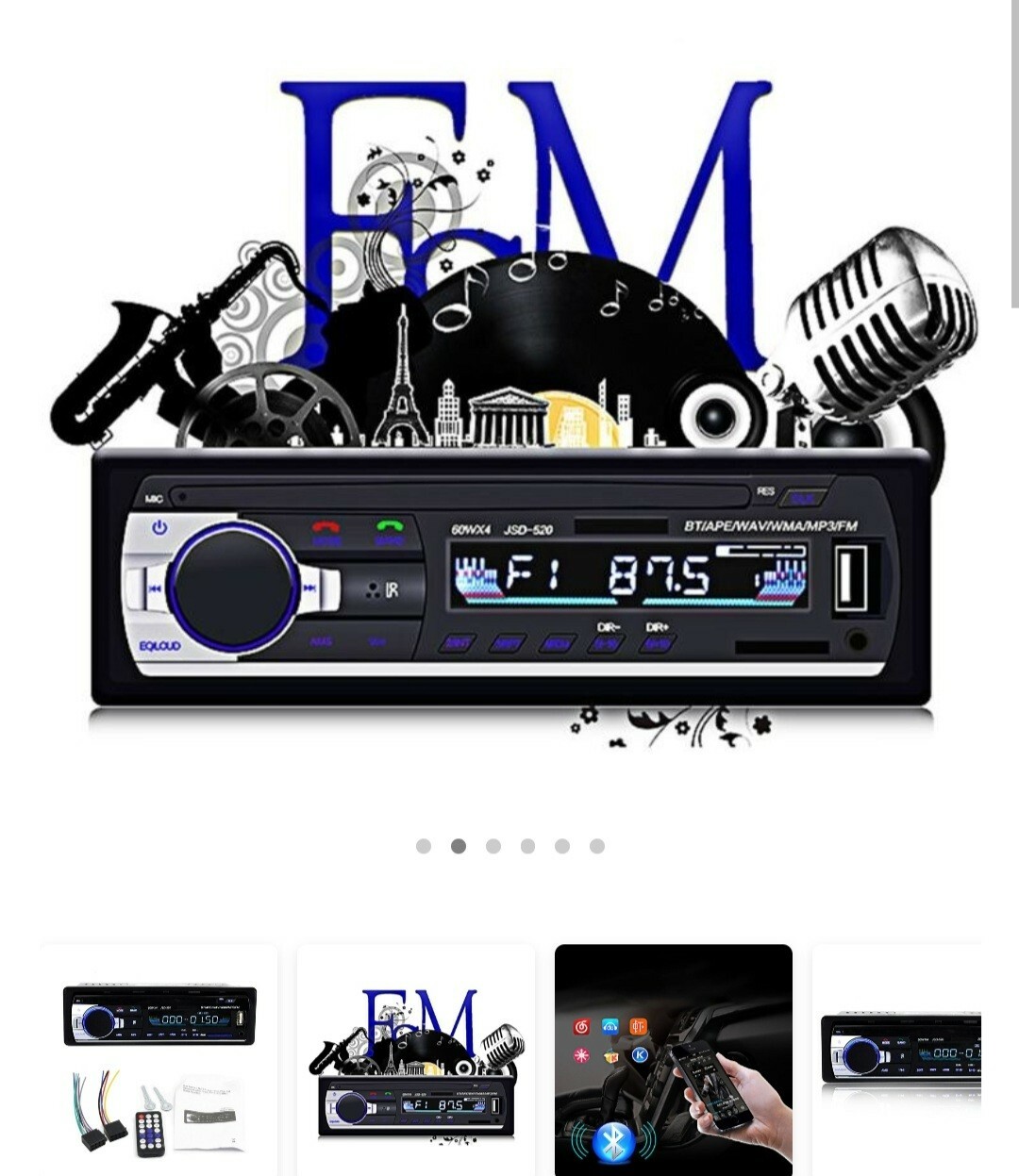 Polarlander JSD-520 Car Player