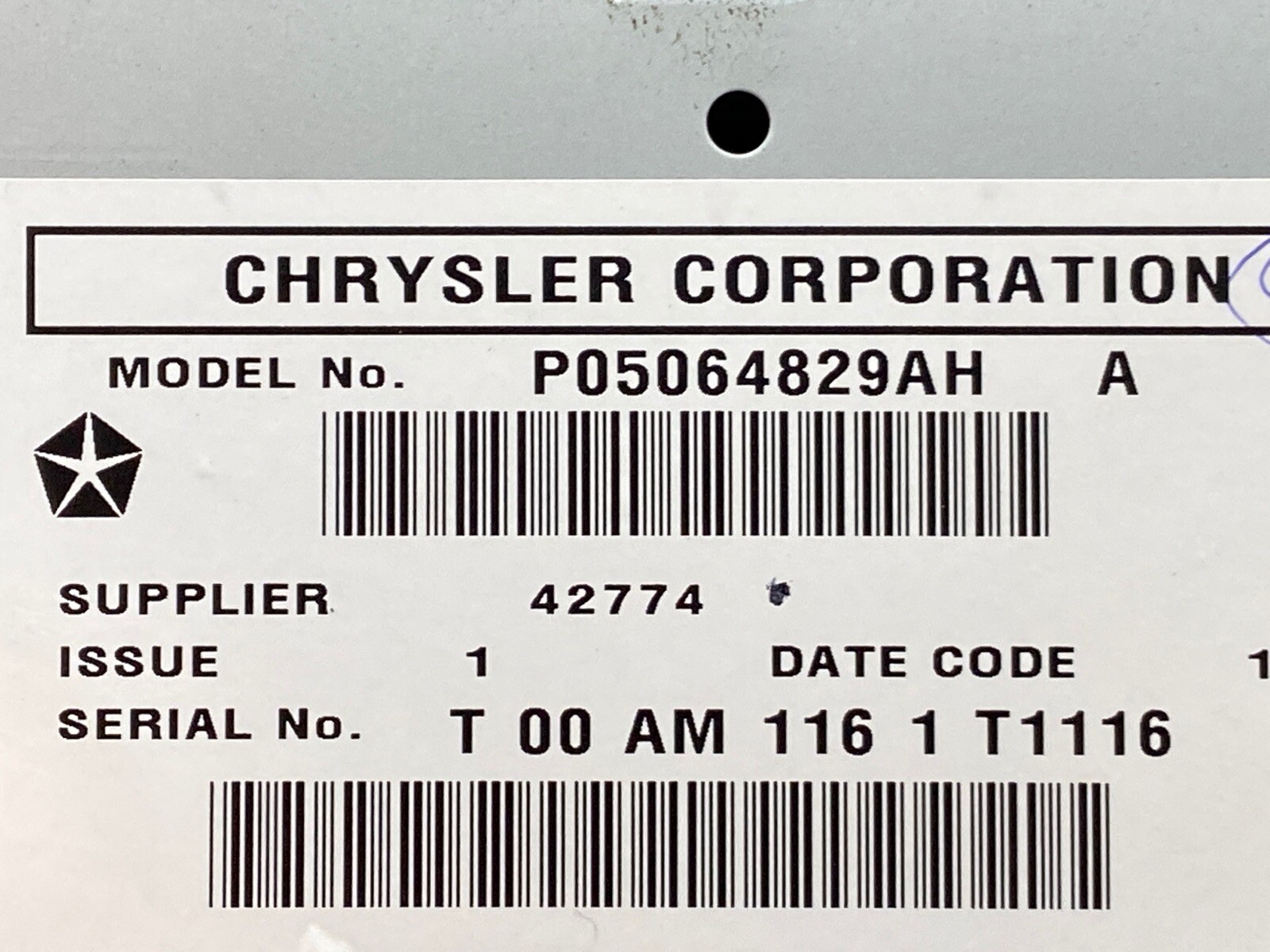 13-16 Chrysler Town Country MyGiG Navigation High Speed Radio RHB P05064829AH
