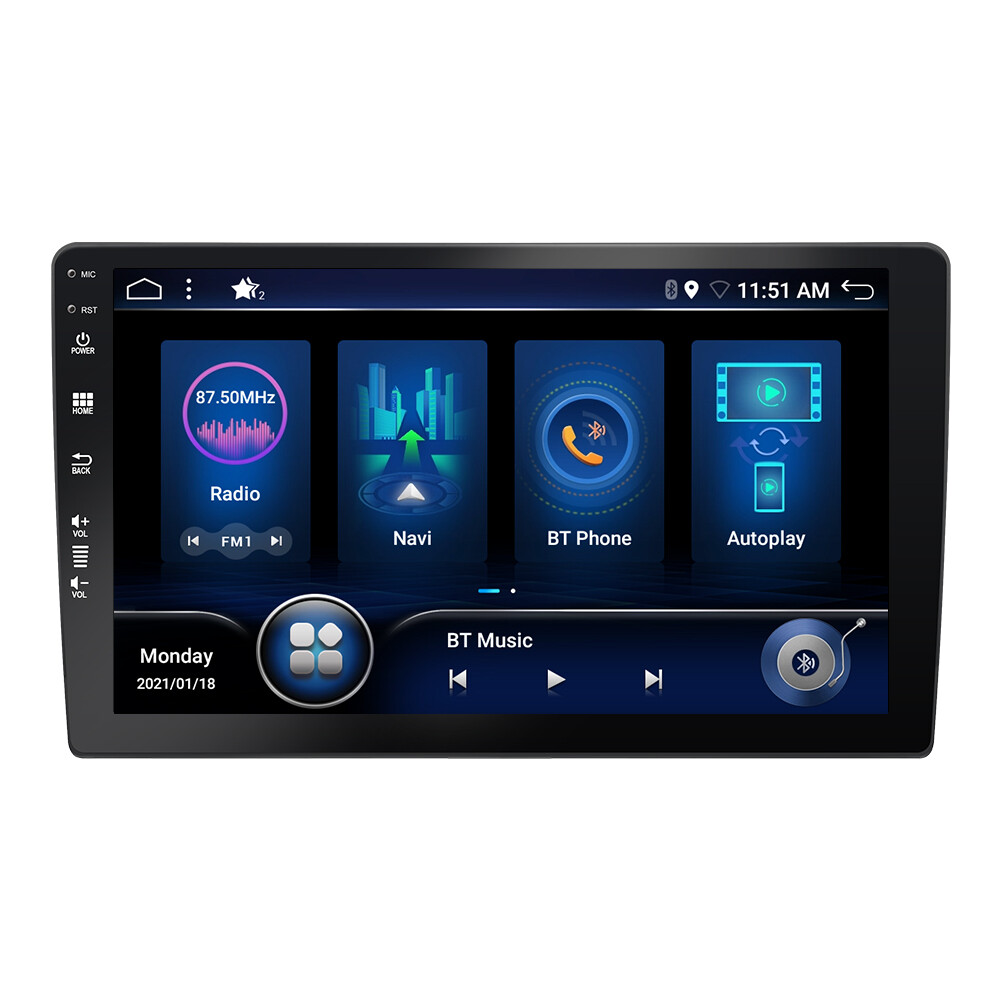 10.1”IPS Double 2 Din Car Stereo Radio GPS CarPlay Navi DSP SWC AM BT 8GB+256GB