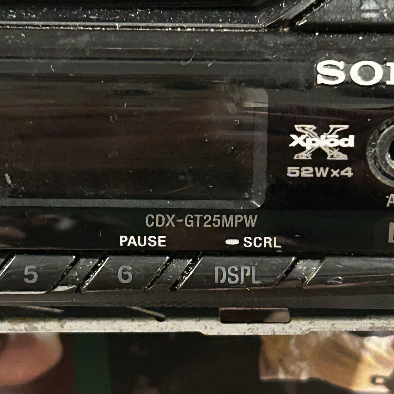 Sony CDX-GT25MPW Single CD Car Radio Stereo AM/FM Y2K Music NOT TESTED AS IS