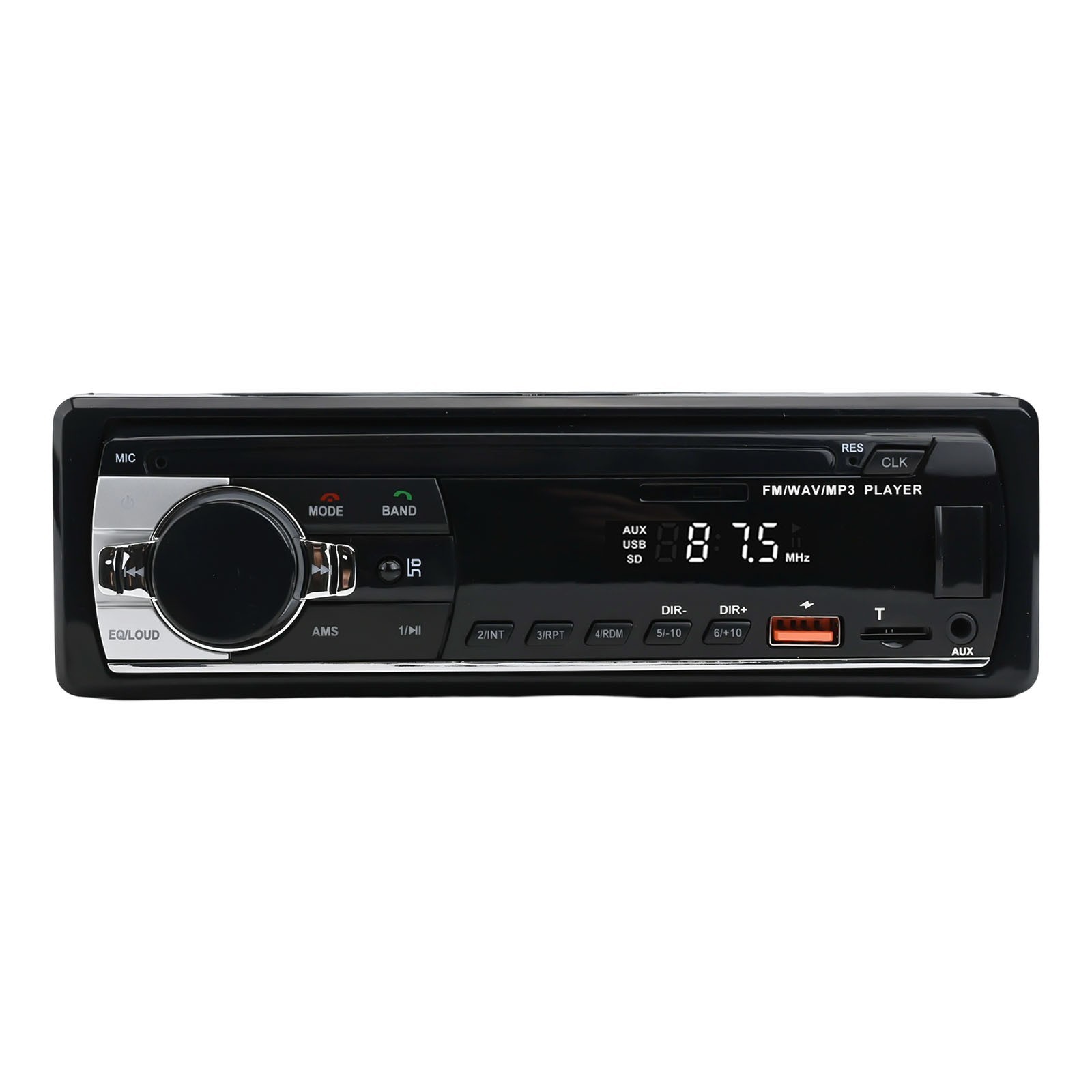 Sleek Black Design Powerful 60W Digital car for mp3 player features USB input