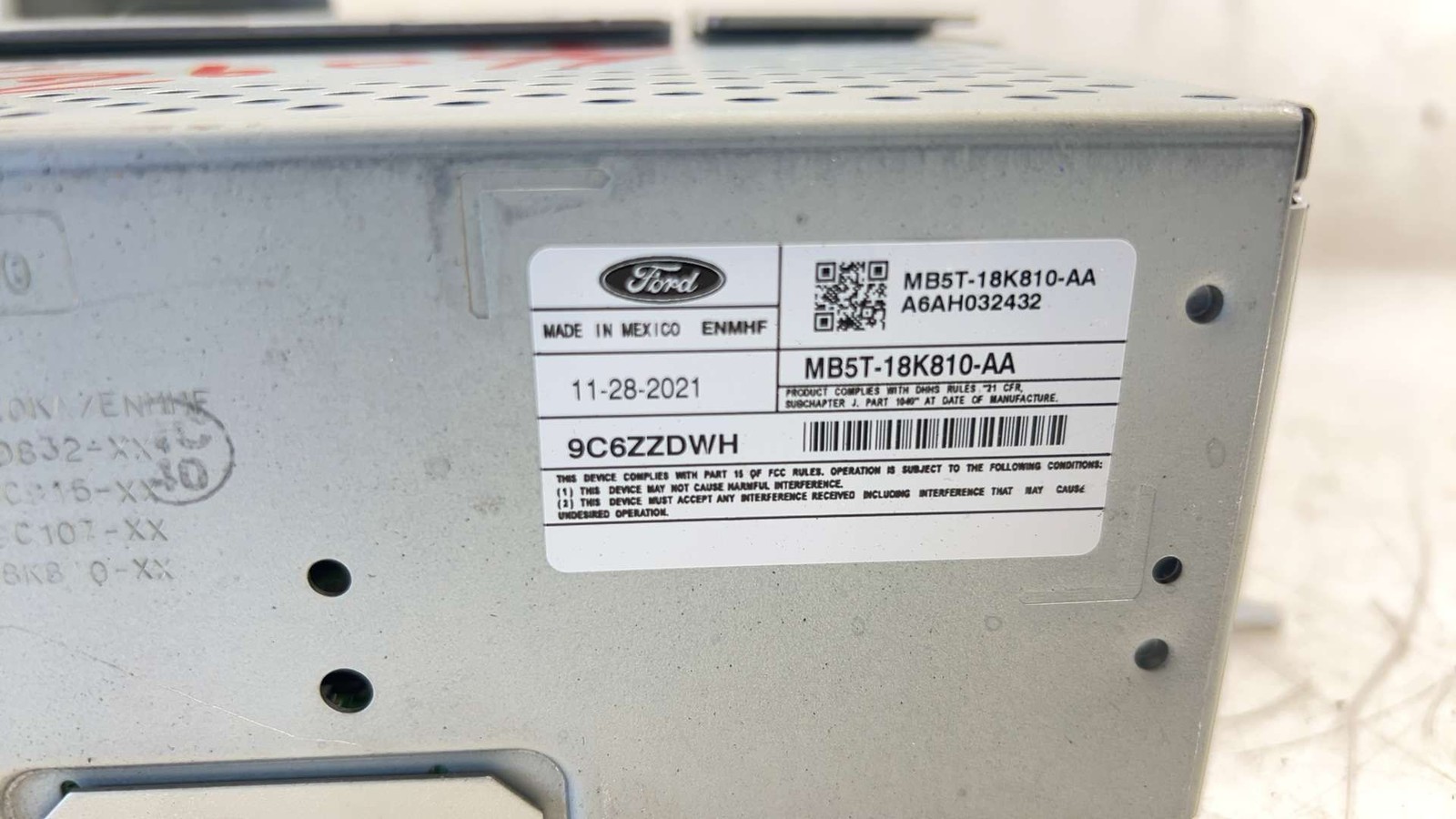 2020 2021 2022 2023 2024 Ford Explorer Radio Receiver Player MB5T-18K810-AA