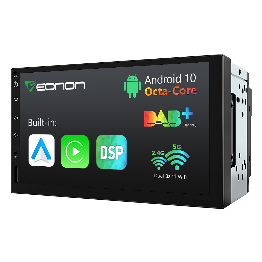 Android 10 7″ IPS In Dash Double Din 2DIN Car Stereo CarPlay Radio Head Unit GPS