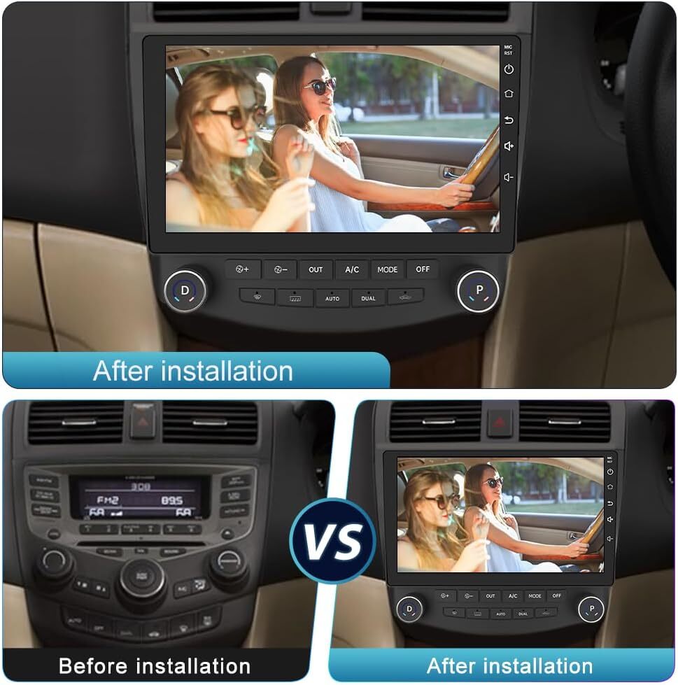 For Honda Accord 7 2003-2007 Apple CarPlay Auto Android 13 Car Radio Stereo Wifi