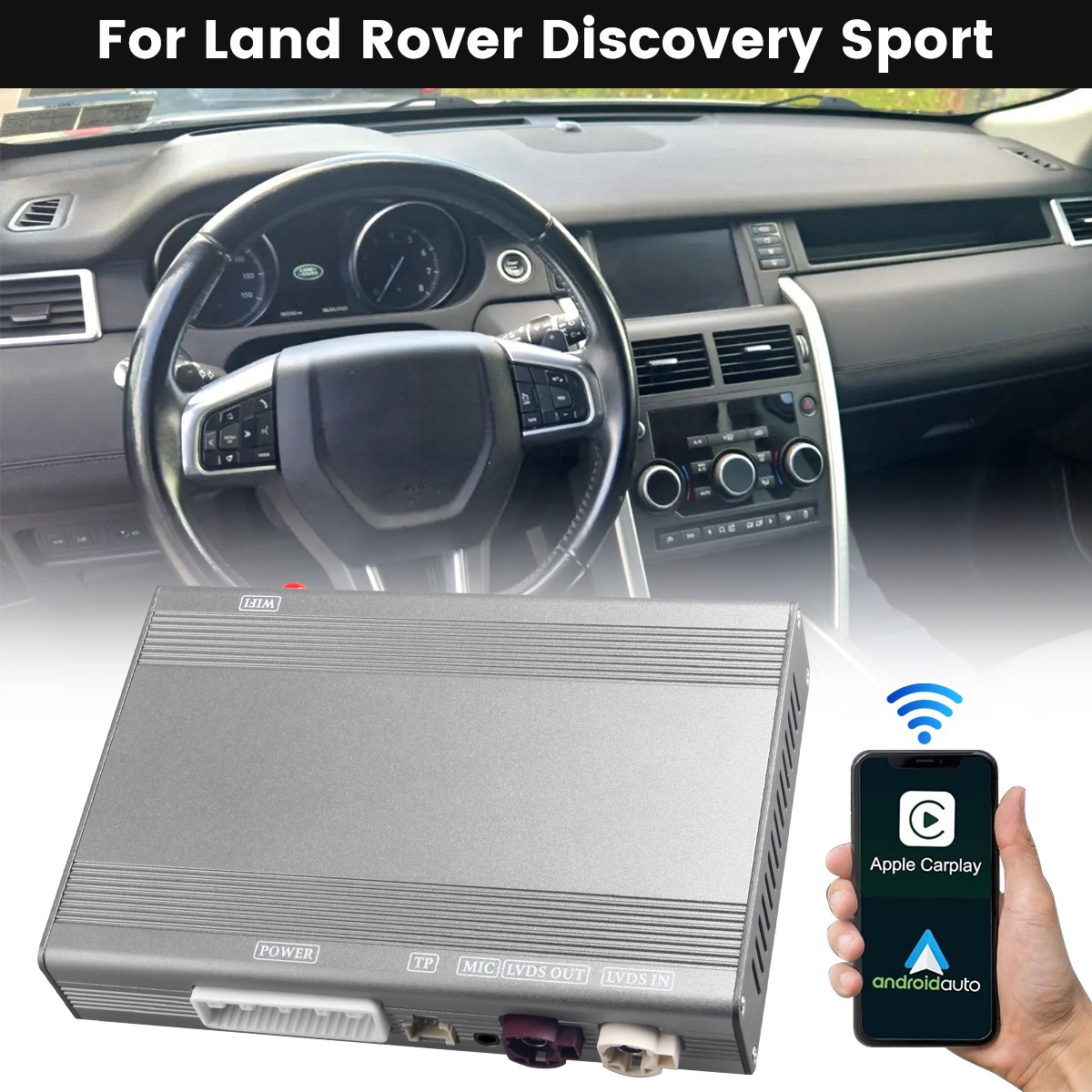 Wireless CarPlay Android Auto Fit for Jaguar Land Rover With Harman/Bosch System