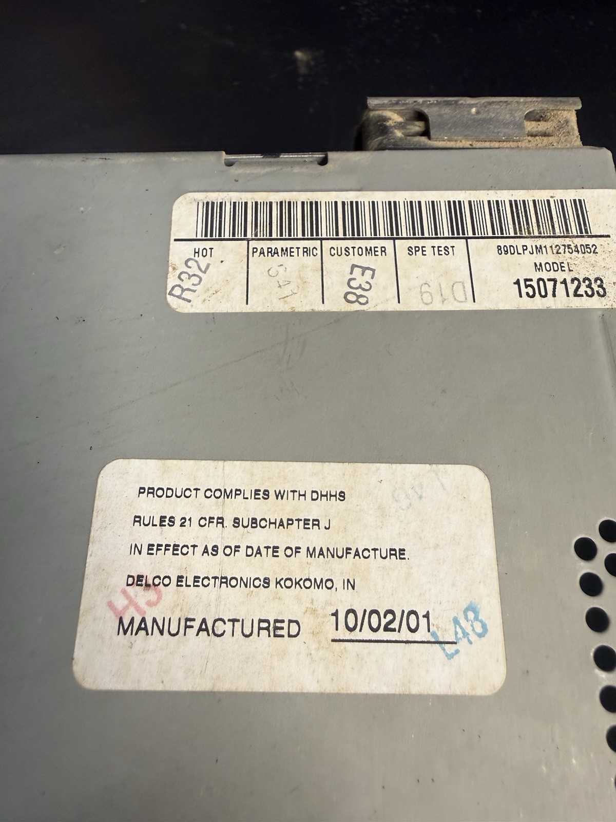 2002 GMC Chevy Silverado Tahoe Radio CD Player Delco 15071233 OEM