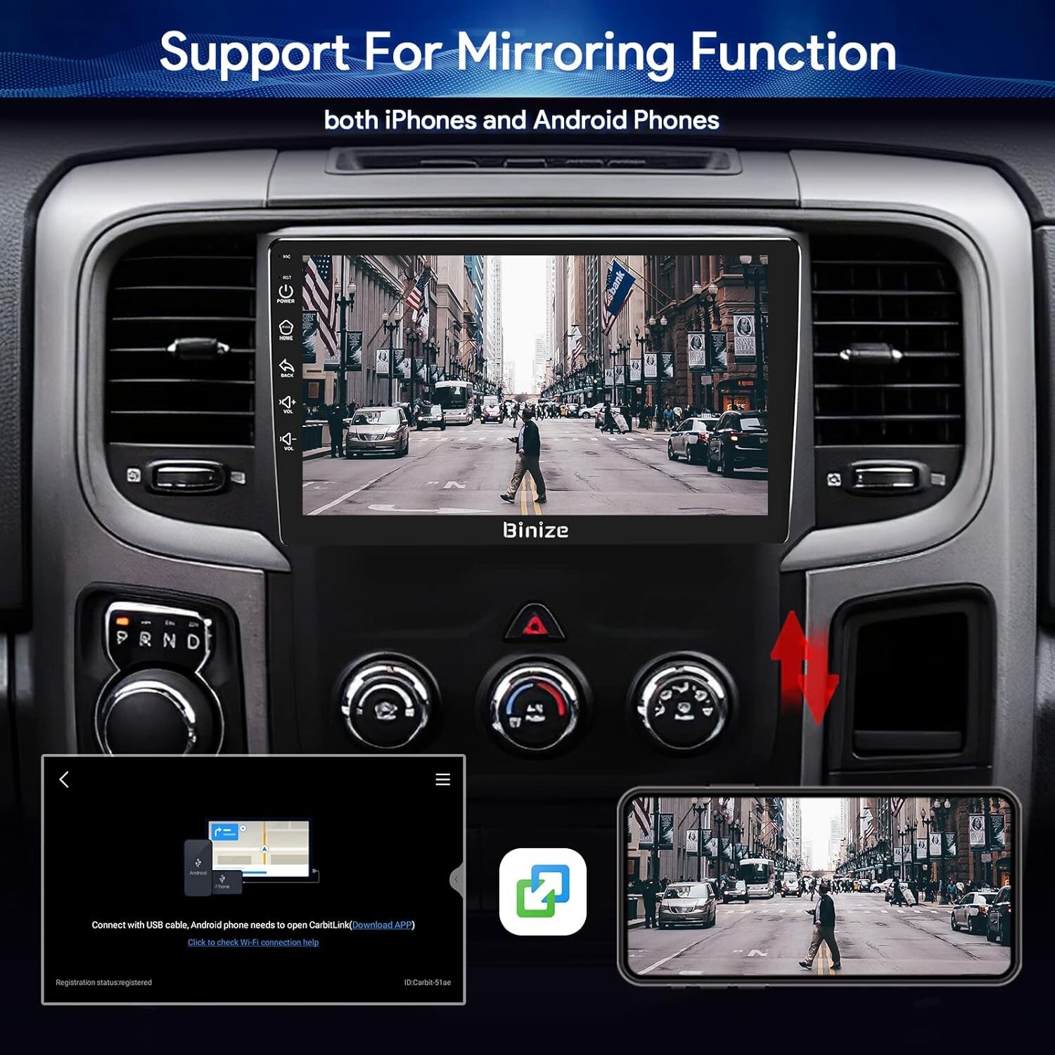 Android 13 Car Radio Stereo For Dodge Ram 1/2/3500 Radio 2013-18 NV Head Un