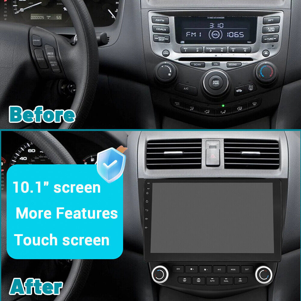 For Honda Accord 7 2003-2007 Apple CarPlay Auto Android 13 Car Radio Stereo Wifi