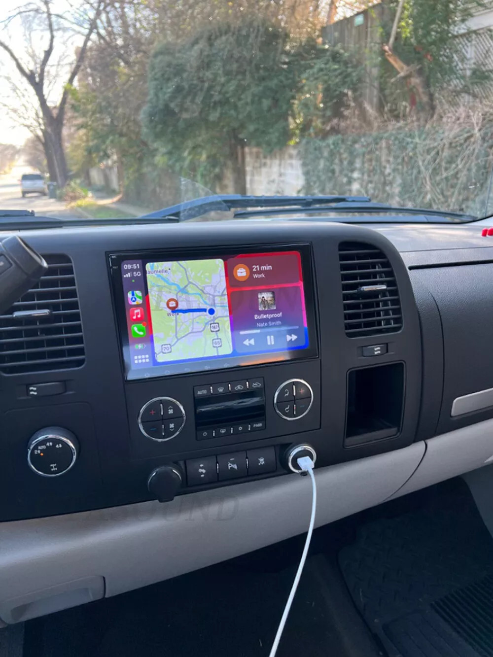 Car Radio Stereo Carplay For 2009-2012 Silverado GMC 4+64G 8in WiFi Mirror Link