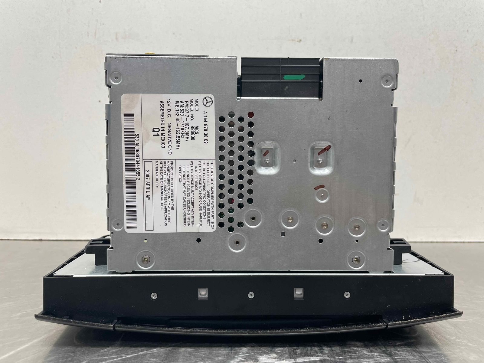 2007 Mercedes ML350 Series Radio Receiver Stereo Assembly OEM ID 1648703689 2006