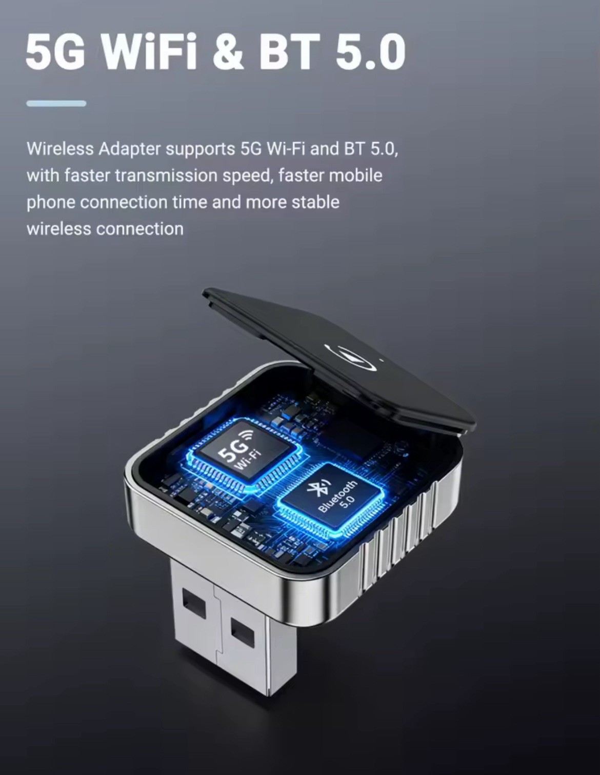 2025 USB Wireless CarPlay Adapter For iPhone Apple Wireless Dongle Plug ＆ Play