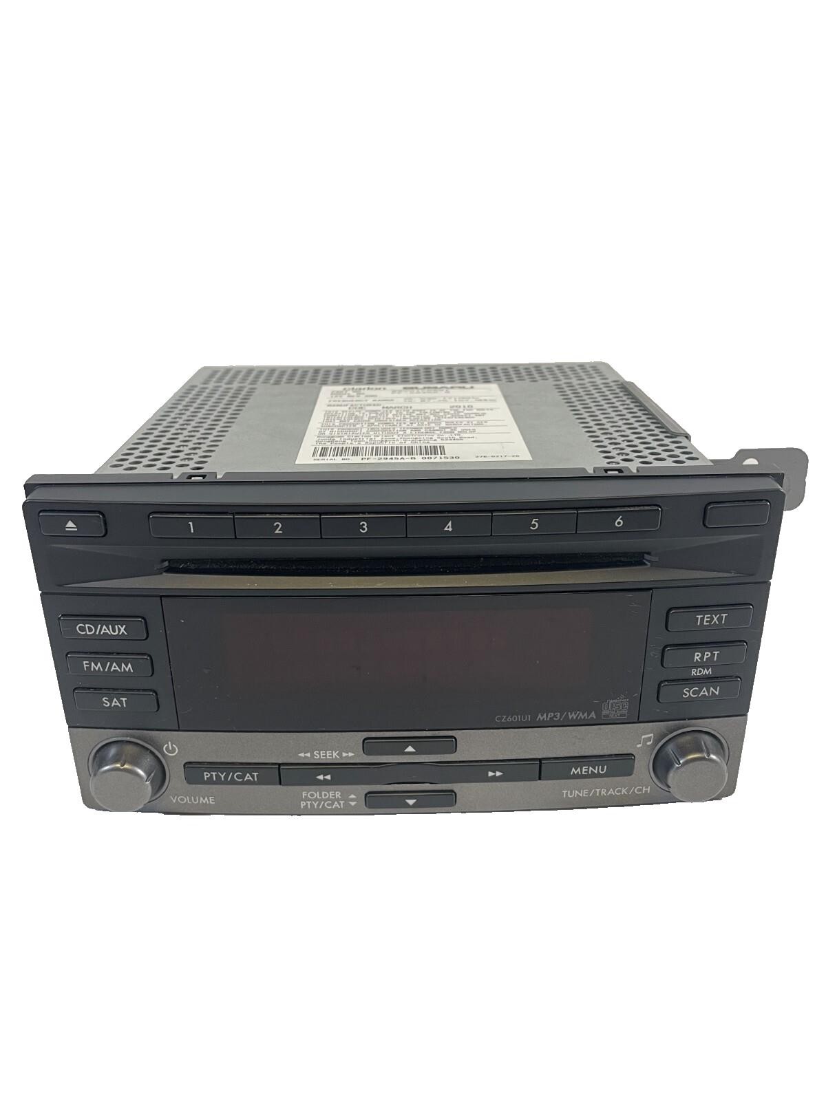 Subaru Clarion PF-2945A-B Stereo CD Player Digital Radio 86201FG601 Silver Black